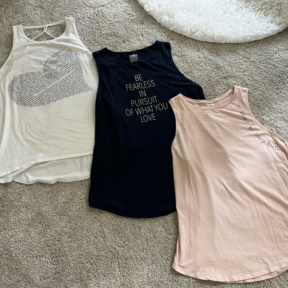 Calia by Carrie Underwood set of 3 Tank Tops sz Lg